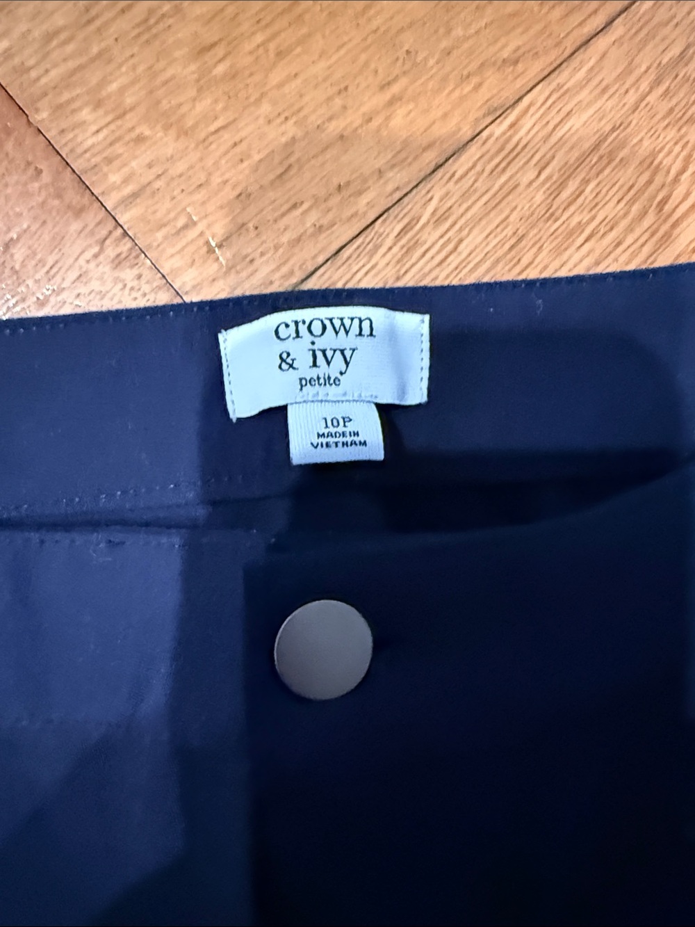 crown & ivy Navy 10p women’s ' Slim Stretch Pants - Picture 3 of 11